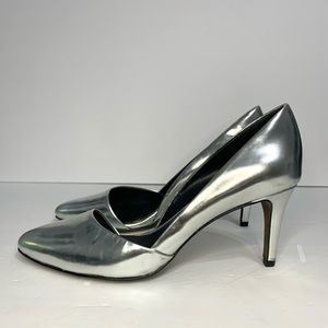 Rebecca Minkoff D’Orsay Pump Metallic Heels 👠